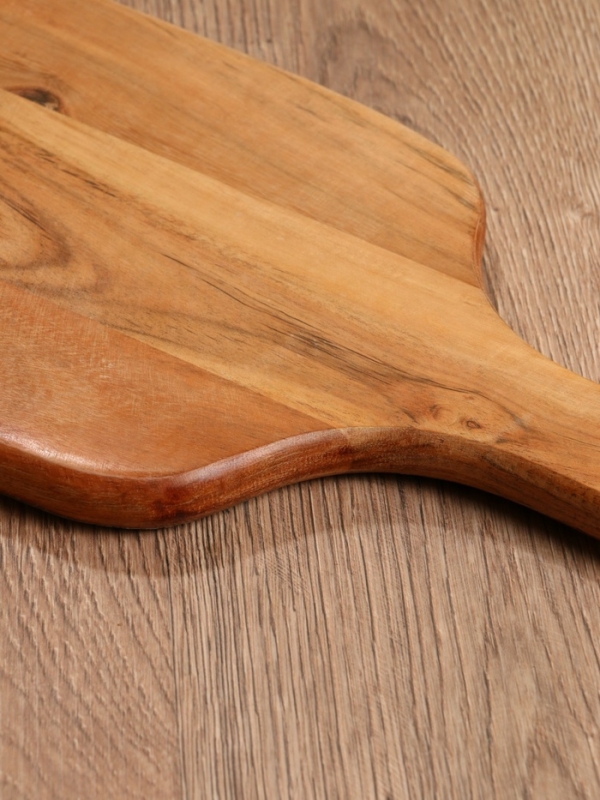 Доска разделочная прямоугольная "Васильки" дерево манго 41х18 см