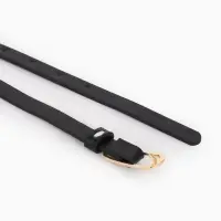 Ремень жен 02-01-01-01, Июнь2515 1,5*0,3*110 см, без винта, пряж золото, 1 прокол, черный