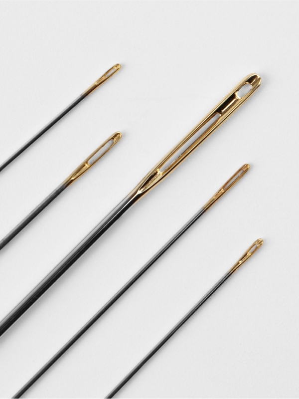 Иглы швейные ассорти с зол ушком №120-065 штопальные+д/гобелена 2ушко(набор 12шт) сталь TR   1066962