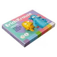 Пластилин 8 цветов, 144 г, ErichKrause "Jolly Friends Pastel", со стеком, в картонной упаковке