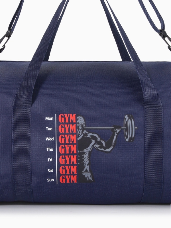 Сумка спортивная мужская, TEXTURA, маленький размер, цвет синий