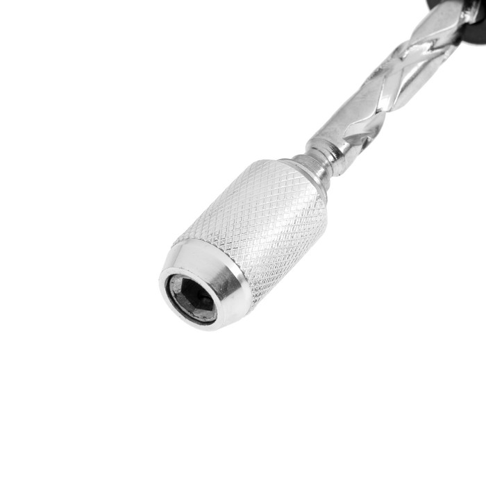 Отвертка нажимного действия с битами ТУНДРА, PH1-2, SL4-6, усиленный механизм, 300 мм