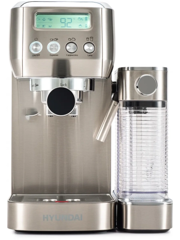 Кофеварка рожковая HEM-9999 серебристый