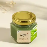 Свеча ароматическая в банке 70 гр воска, алое