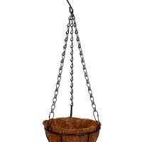 Кашпо подвесное d=15 см, с кокосовым вкладышем "Полусфера"