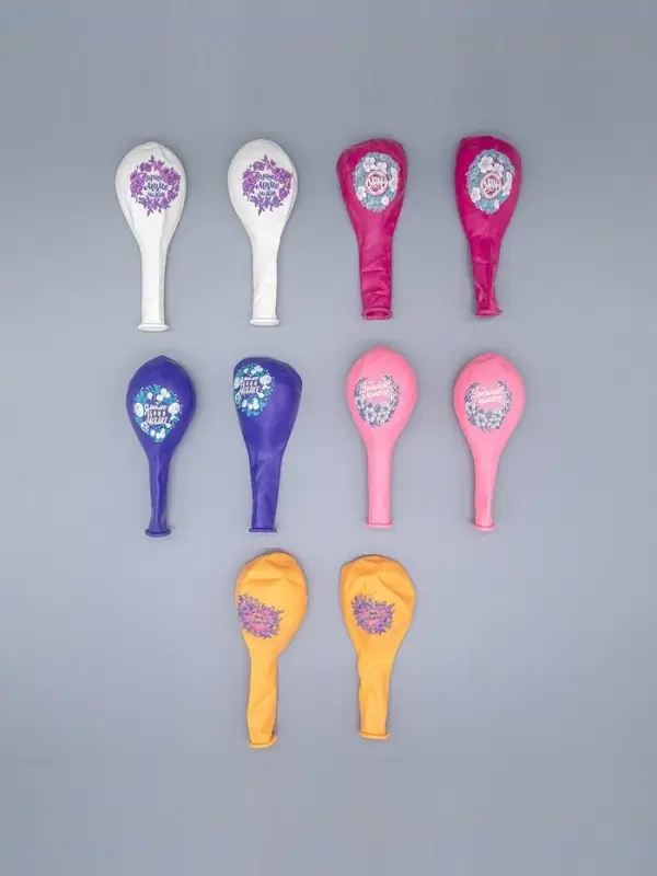 Воздушные шары латексные 12" &laquo;Любимой мамочке!&raquo;, 25 шт.