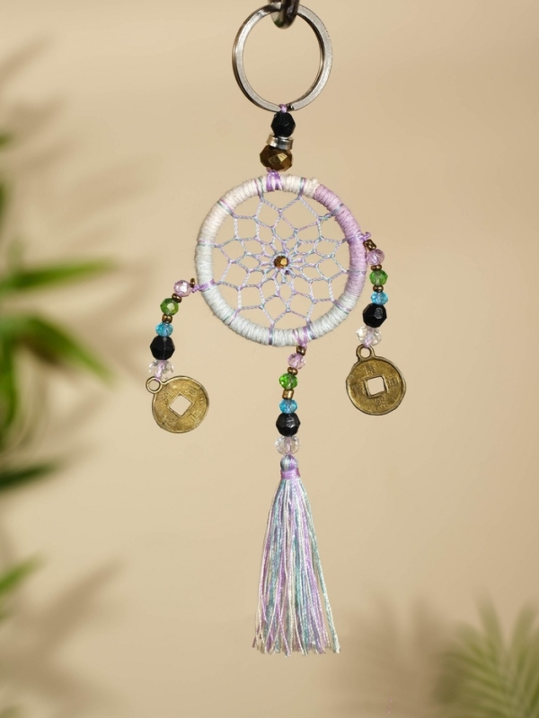 Брелок "Ловец снов" 4х15 см. разноцветный
