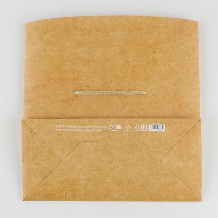 Пакет&mdash;коробка &laquo;Крафтовый&raquo;, 28 &times; 20 &times; 13 см