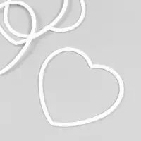 Основа для изготовления ловца снов пластик &laquo;Сердце&raquo;, металл, 14.5 см