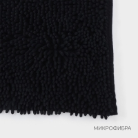 Коврик для дома LaDо́m, букли, плотность 1400 г, 50&times;80 см, цвет графитовый