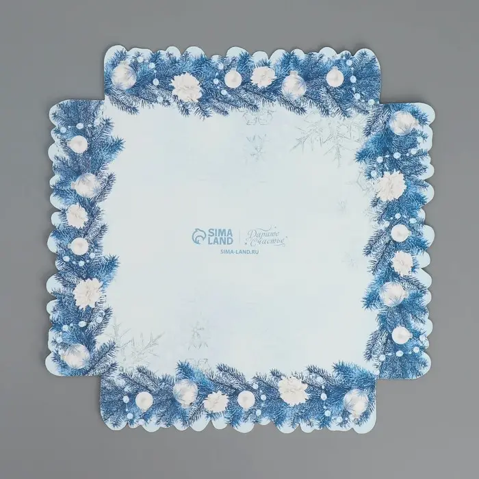 Коробка для кондитерских изделий с пластиковой крышкой &laquo;Волшебных праздников&raquo;, 15 х 15 х 3 см