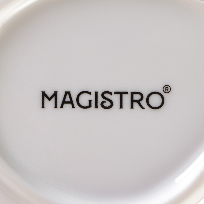 Салатник фарфоровый Magistro &laquo;Церера&raquo;, 440 мл, 15,5&times;13,4 см, цвет белый