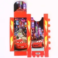 Пенал-футляр пластиковый, 75&times;195&times;25 мм, сборный, &laquo;Тачки&raquo;