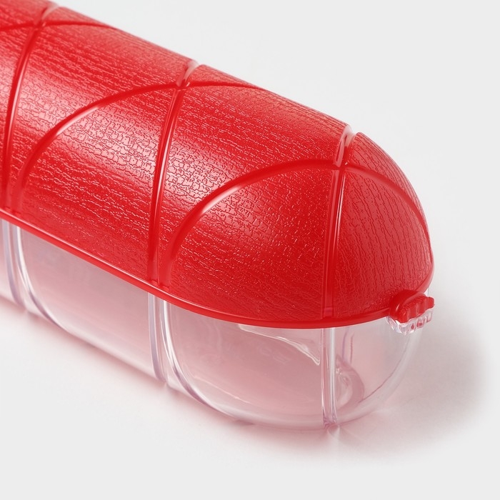 Контейнер для колбасы RICCO, 25,8&times;7&times;7 см, цвет красный