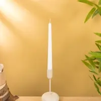 Подсвечник на 1 свечу текстурный "Фисташковый" 8х8х15,5 см