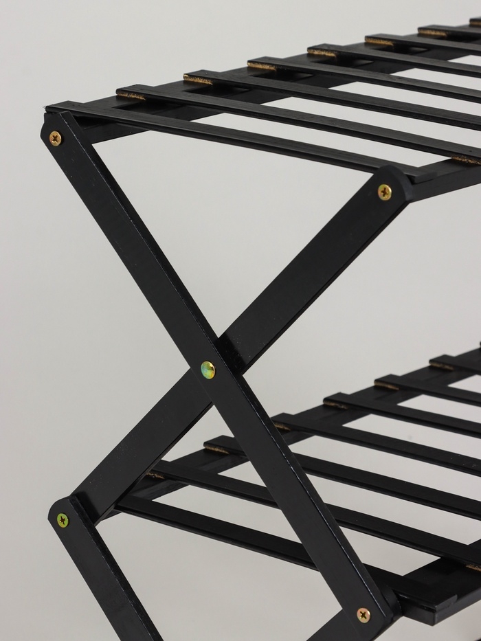 Подставка для цветов Greengo, 4 полки, 50 &times; 25 &times; 68 см, напольная, бамбук, чёрная