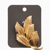 Брошь "Колоски", цвет золото