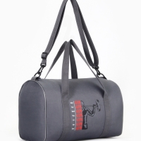 Сумка спортивная мужская, TEXTURA, маленький размер, цвет серый