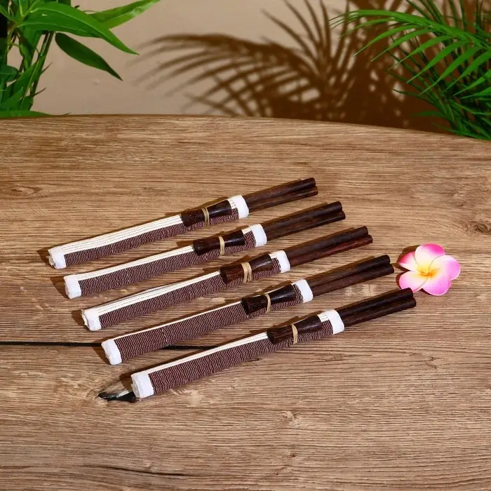 Палочки китайские "Сирень" 5 пар 25х10х2 см кокос, МИКС