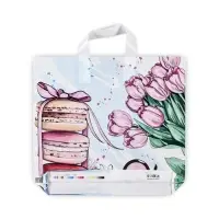 Пакет "Знак внимания", полиэтиленовый с петлевой ручкой, 37 х 34 см, 70 мкм