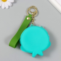 Брелок кошелёк с карабином, ремешком силикон "Ракушка со звёздочкой" 3,5х10,3х10,5 см