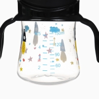 Бутылочка для кормления &Oslash;50мм ШГ, +0мес.,150мл, цвет черный