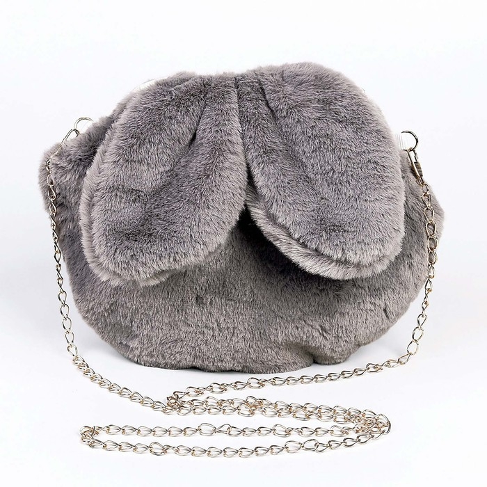 Сумка детская &laquo;Зайчик&raquo;, 26&times;19&times;2см, цвет серый