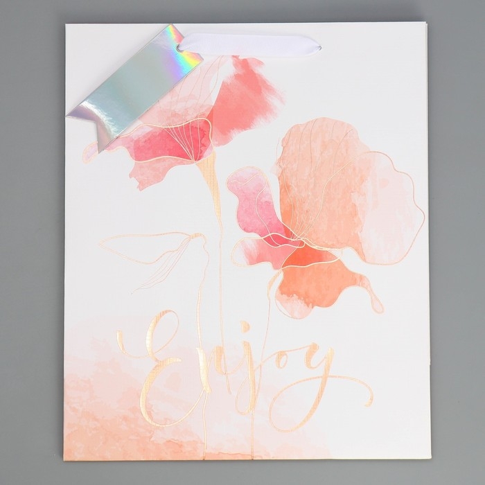 Пакет подарочный ламинированный, упаковка, &laquo;Нежность&raquo;, 25.4 х 30.5 х 12.7 см