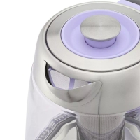 Чайник электрический Kitfort KT-6624, стекло, 1.7 л, 2200 Вт, фиолетовый