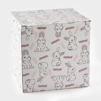 Блюдо для пирожных Доляна &laquo;Кролл&raquo;, 18&times;18 см, цвет белый