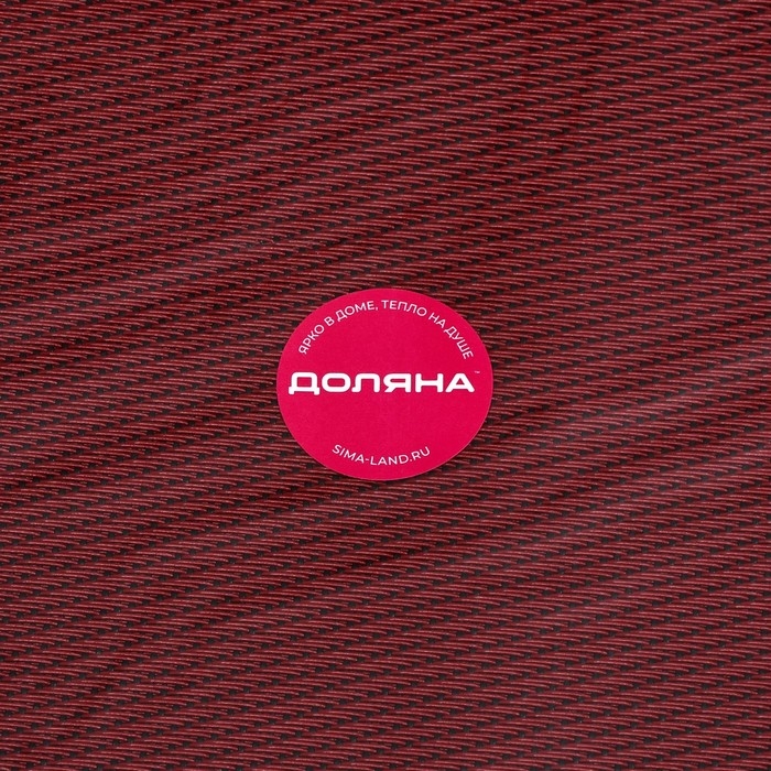 Салфетка сервировочная на стол Доляна &laquo;Окно&raquo;, 45&times;30 см, цвет красный