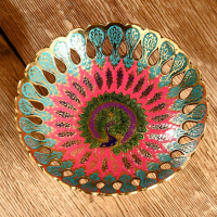 Блюдо латунь "Жана" 17х17х4,5 см