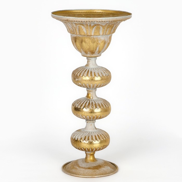 Подсвечник металл &laquo;Ярусы&raquo; для одной свечи 16 х 16 х 31 см