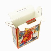 Новый год. Подарочная коробка новогодняя Подарок "Атмосфера" 16,8 х 7 х 25 см.