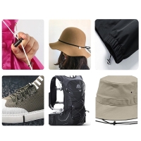 Резинки шляпные, 2 мм, 7 &plusmn; 0,5 м, 4 шт, цвет белый