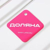 Сушилка для бокалов Доляна, 3 направляющих, 34&times;6,5&times;33 см, цвет хромированный