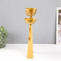 Подсвечник металл на 3 свечи d=8 см "Николь" 23х8х33,5 см