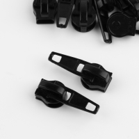 Бегунок автоматический для молнии &laquo;Спираль&raquo;, №5, 10 шт, цвет чёрный