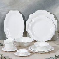 Блюдо фарфоровое Magistro &laquo;Сюита&raquo;, d=30,5 см, цвет белый