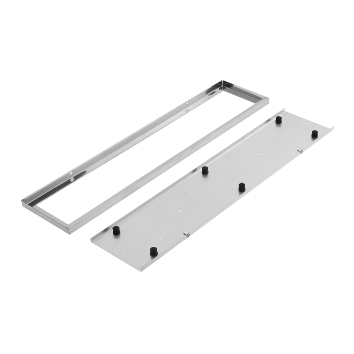 Держатель номера TORSO, металлический, хром