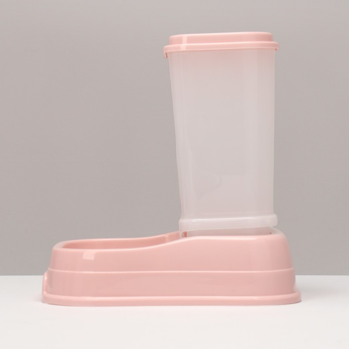 Автокормушка 1,5 л, 23,5 х 16 х 24 см, розовая