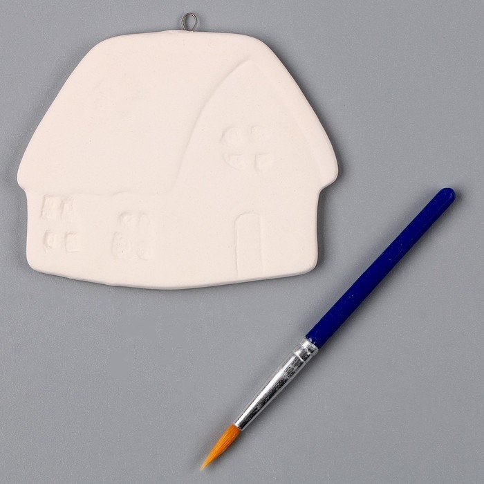 Новый год! Ёлочное украшение под раскраску &laquo;Хата&raquo;, с подвесом