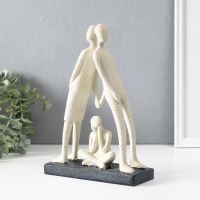 Сувенир полистоун "Дом там - где семья" белый 7х17х24,5 см