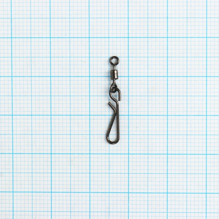 Вертлюг с застежкой Волжанка 905 Rolling Swivel with Hanging Snap A №10х1, тест 5 кг, 5 шт