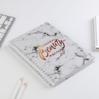 Планинг для записи клиентов А5, 98 листов, на гребне &laquo;Планинг BEAUTY-мастера&raquo;, в твердой обложке с уф-лаком