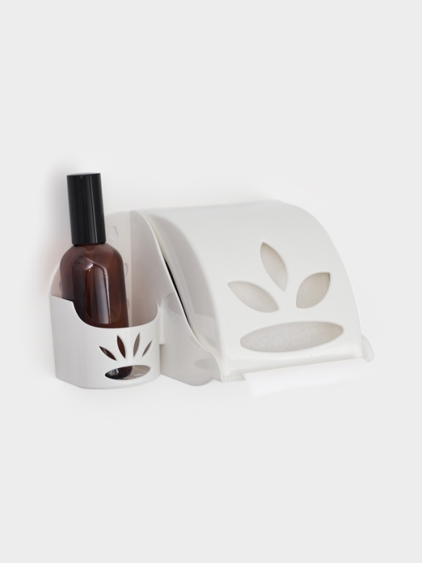 Держатель для туалетной бумаги и освежителя воздуха, цвет МИКС