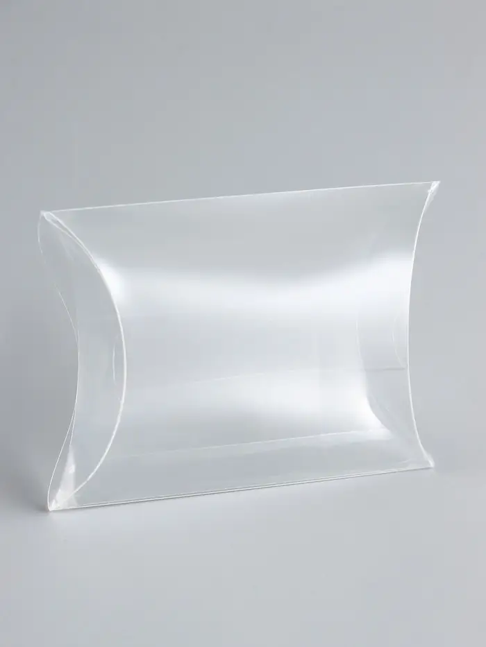 Складная прозрачная коробка из PVC, для упаковки подарков, 9&times;7&times;2.5 см