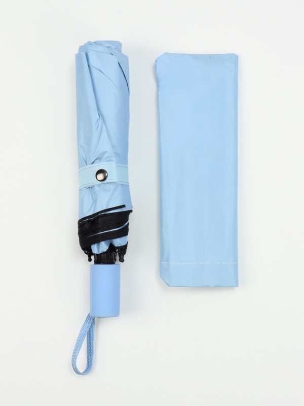 Зонт механический &laquo;Однотонный&raquo;, эпонж, 3 сложения, 8 спиц, R = 50/54 см, D = 108 см, цвет МИКС