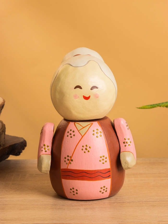 Деревянная кукла кокеши &laquo;Бабушка Юки&raquo;, 11&times;11&times;16 см