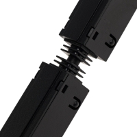 Коннектор питания прямой для магнитного трекового шинопровода, серия "Broad", IP20, черный   1060811